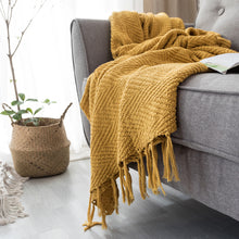 Plaid Nordique Sofa — Couleur Unie