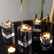 Bougeoir en cristal minimaliste Olina Home