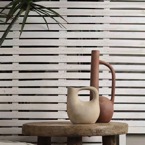 Vase Céramique Gyroscopique — Forme Organique Irrégulière