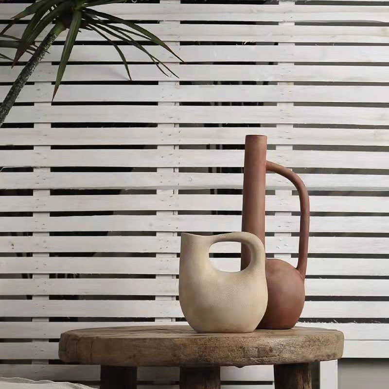 Vase Céramique Gyroscopique — Forme Organique Irrégulière